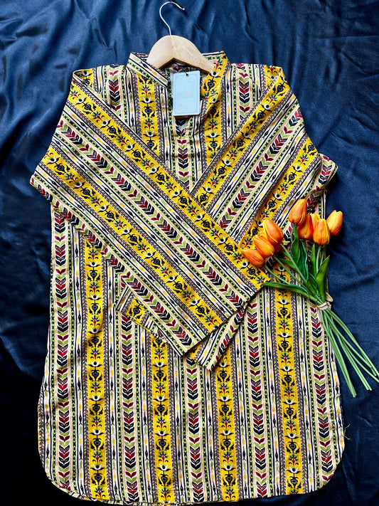 GULZUL| Zafrani Trail Signature 2-Piece Summer Ensemble