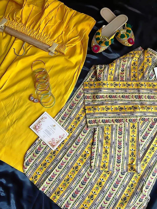 GULZUL| Zafrani Trail Signature 2-Piece Summer Ensemble