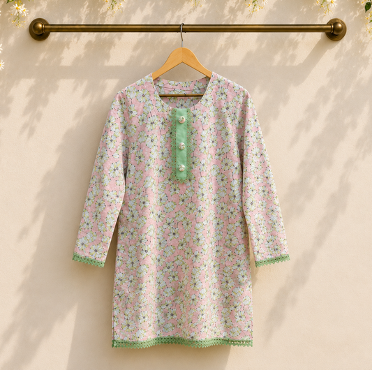 Pistachio Bloom Signature 2-Piece Lawn Ensemble