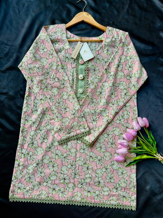 GULZUL | Pistachio Bloom Signature 2-Piece Lawn Ensemble