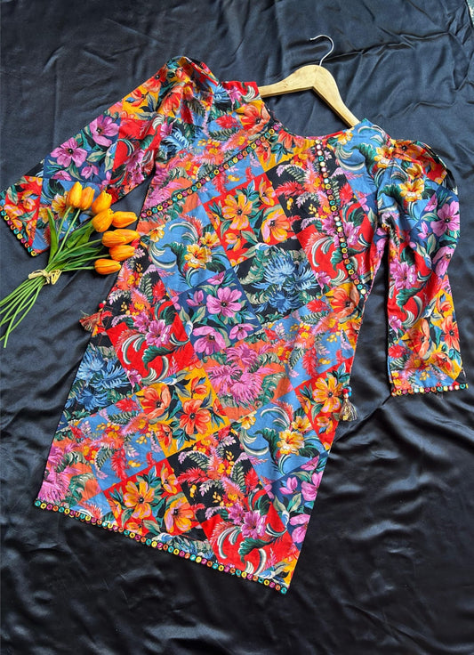 GuLZuL | Rainbow Co-Ord Premium 2-Piece Cotton Ensemble