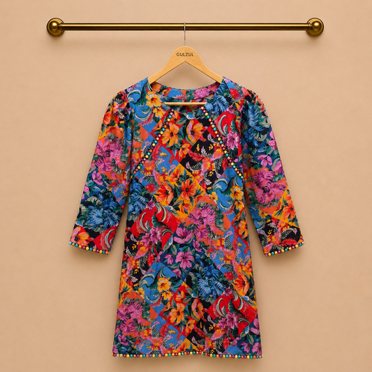 GuLZuL | Rainbow Co-Ord Premium 2-Piece Cotton Ensemble