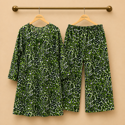 Safari Green Bold 2-Piece Co-Ord Set