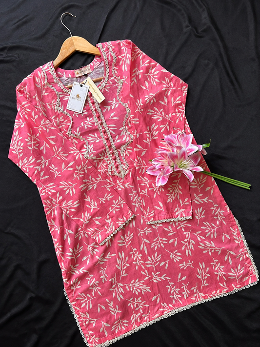 GULZUL | Classic FloraElegant 2-Piece Summer Ensemble